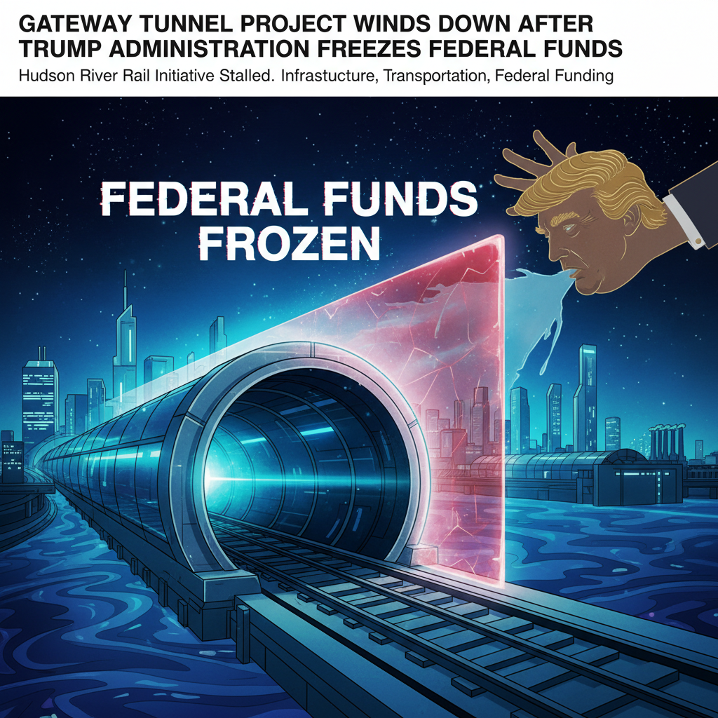 Gateway Tunnel Project winds down after Trump administration freezes federal funds