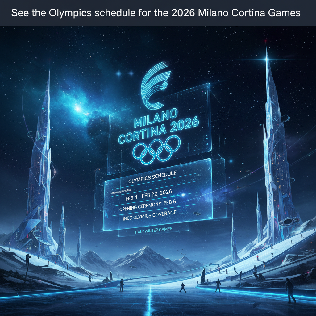See the Olympics schedule for the 2026 Milano Cortina Games