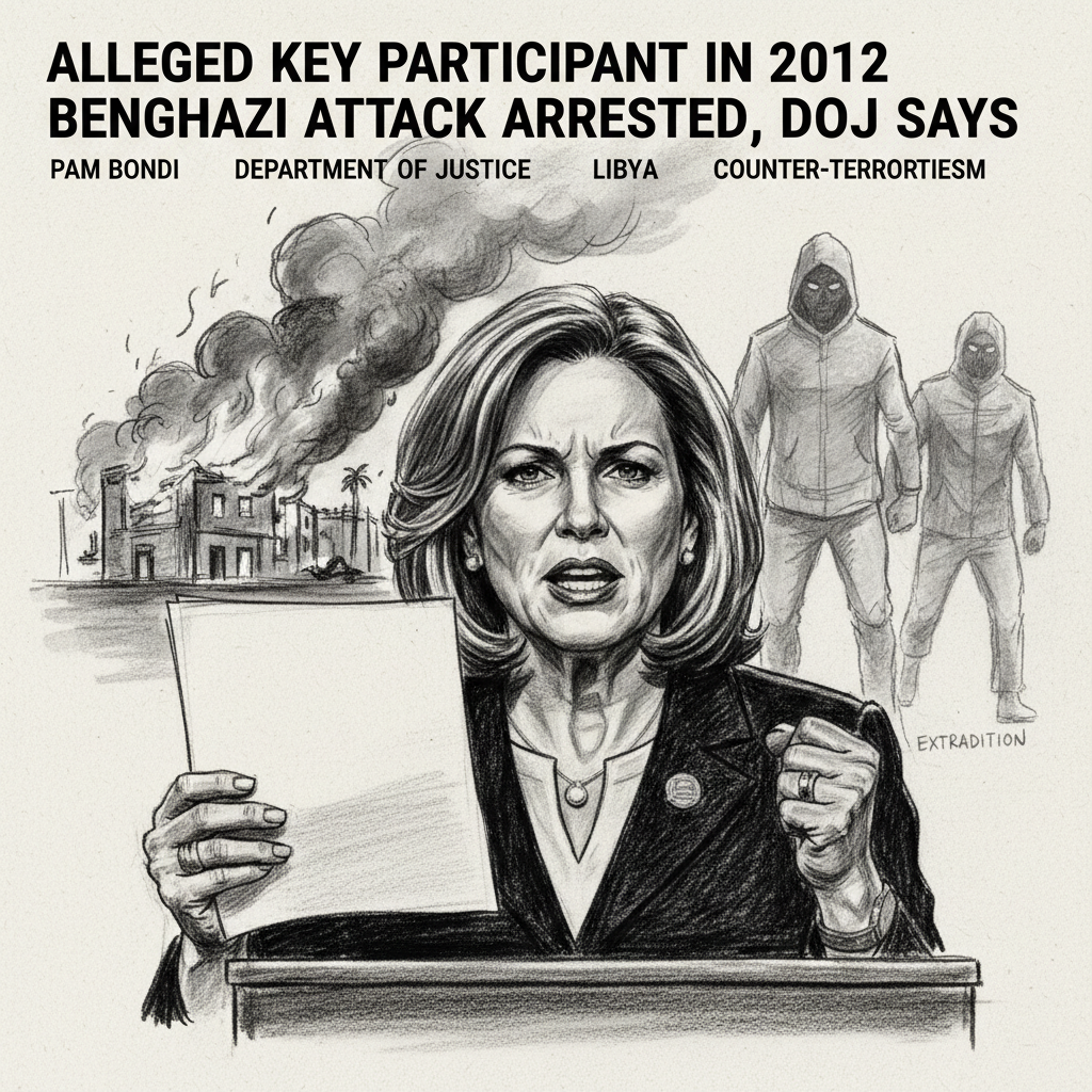 Alleged key participant in 2012 Benghazi attack arrested, DOJ says