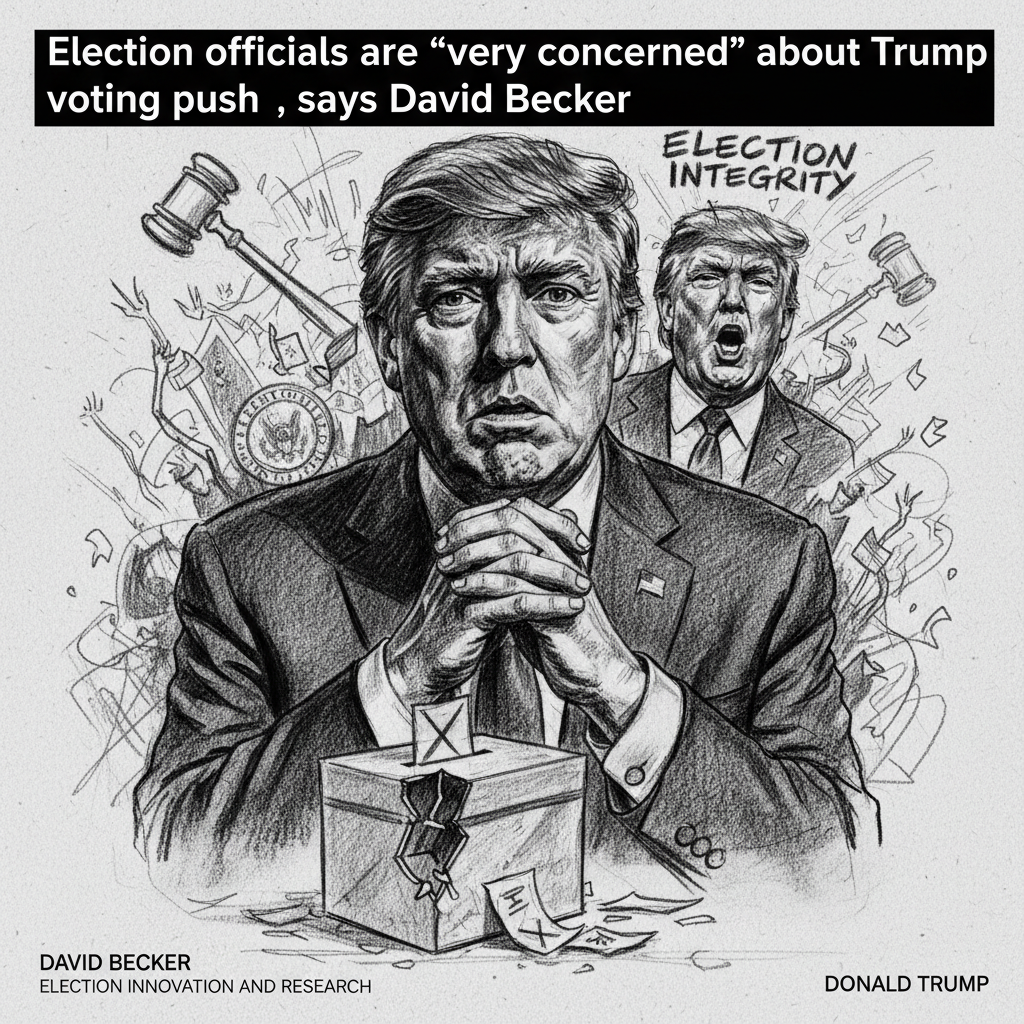 Election officials are "very concerned" about Trump voting push, says David Becker