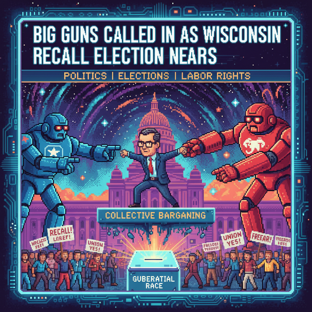 Big guns called in as Wisconsin recall election nears