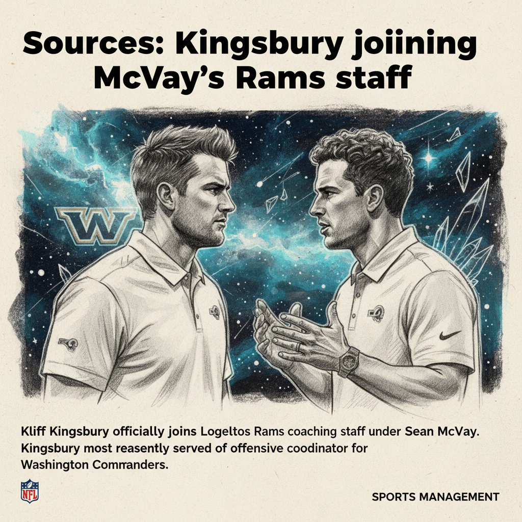 Sources: Kingsbury joining McVay's Rams staff