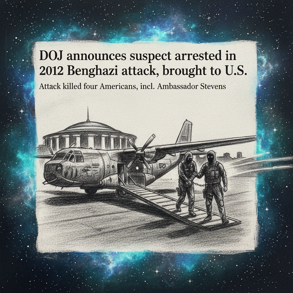 DOJ announces suspect arrested in 2012 Benghazi attack, brought to U.S.