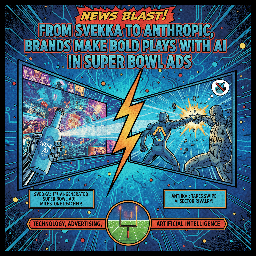 From Svedka to Anthropic, brands make bold plays with AI in Super Bowl ads